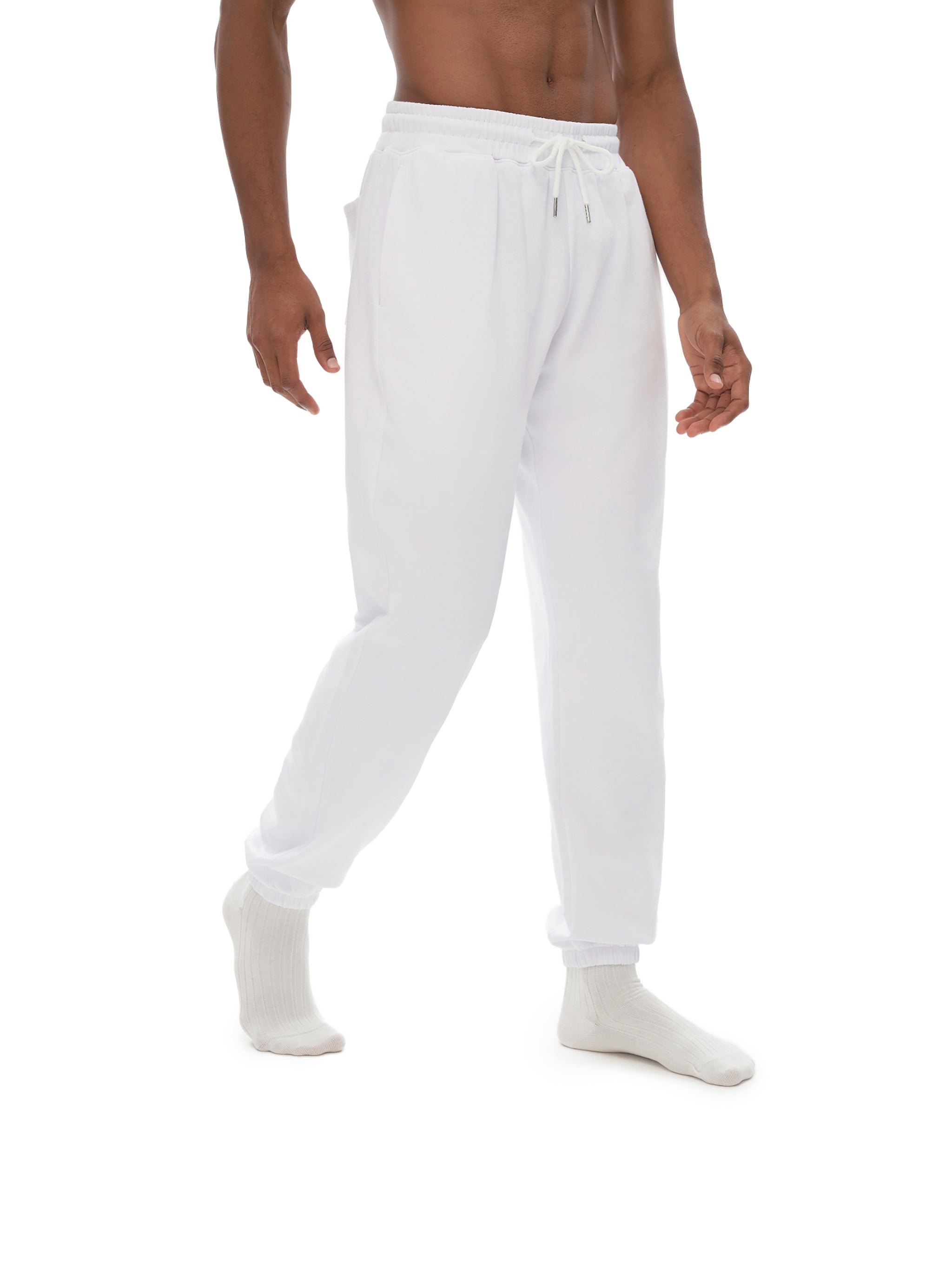 Men's Elastic Waist Cotton Joggers